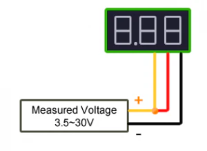 0.36in 30v 3-Wire 3-Digit DC Voltmeter Gauge Tester Module - Image 8