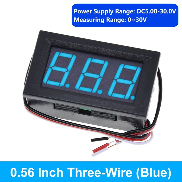 0.56inch Three-Wires DC LED Light Digital Voltmeter - Image 10