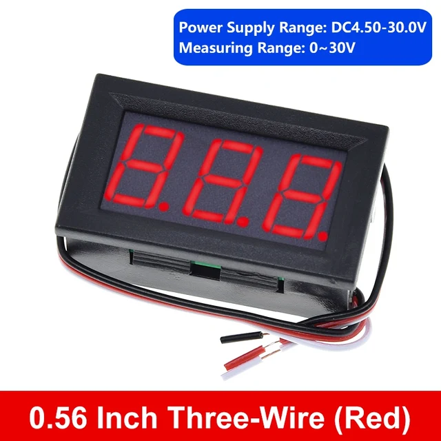 0.56inch Three-Wires DC LED Light Digital Voltmeter - Image 8