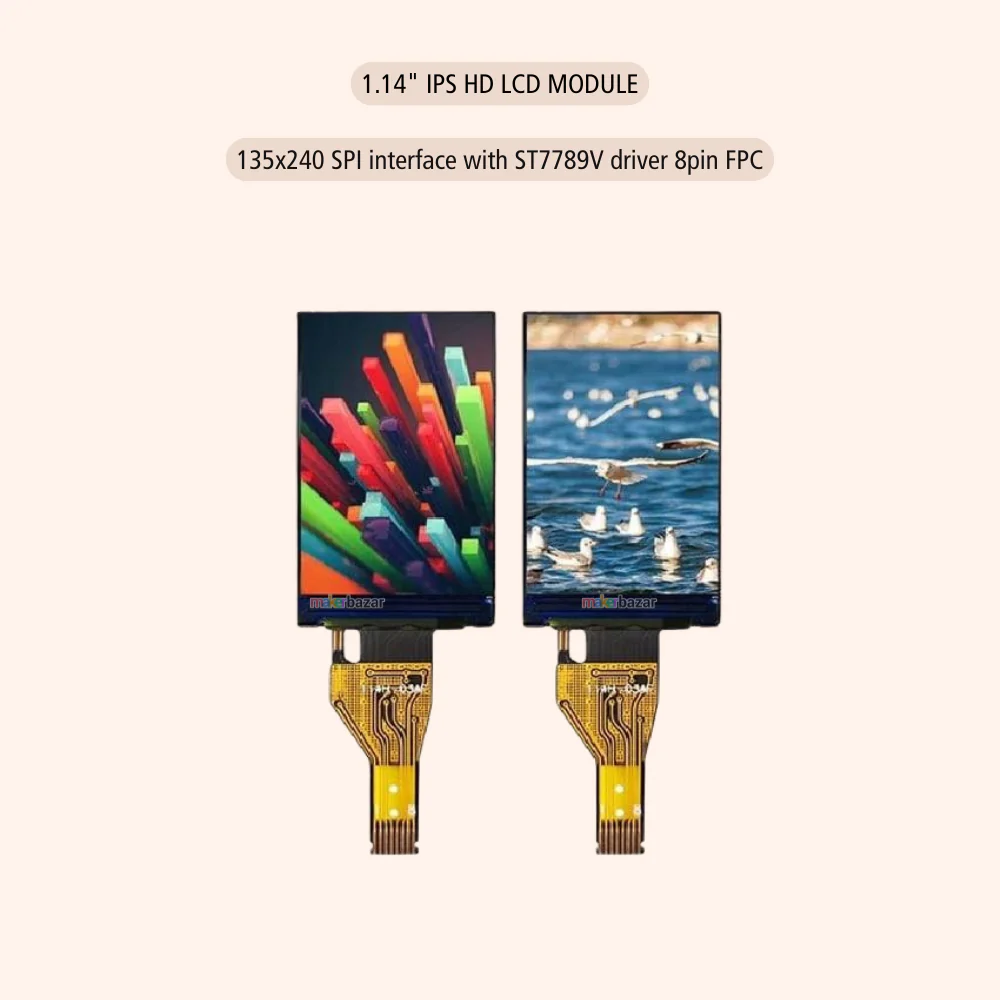 1.14 Inch IPS TFT LCD Display 135×240 SPI ST7789V3 - Image 3