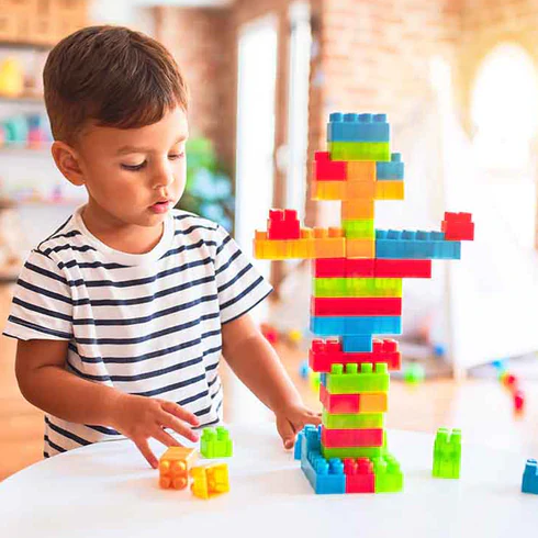 100pcs Plastic Building Blocks, Early Creative Learning  (Multicolor)