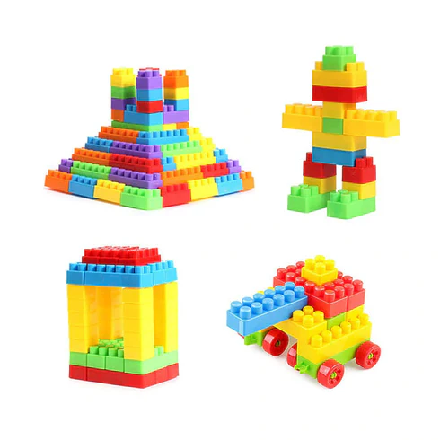 100pcs Plastic Building Blocks, Early Creative Learning  (Multicolor) - Image 5