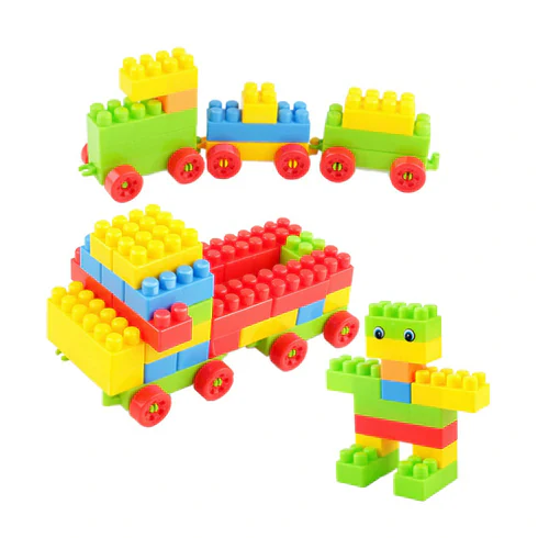 100pcs Plastic Building Blocks, Early Creative Learning  (Multicolor) - Image 7