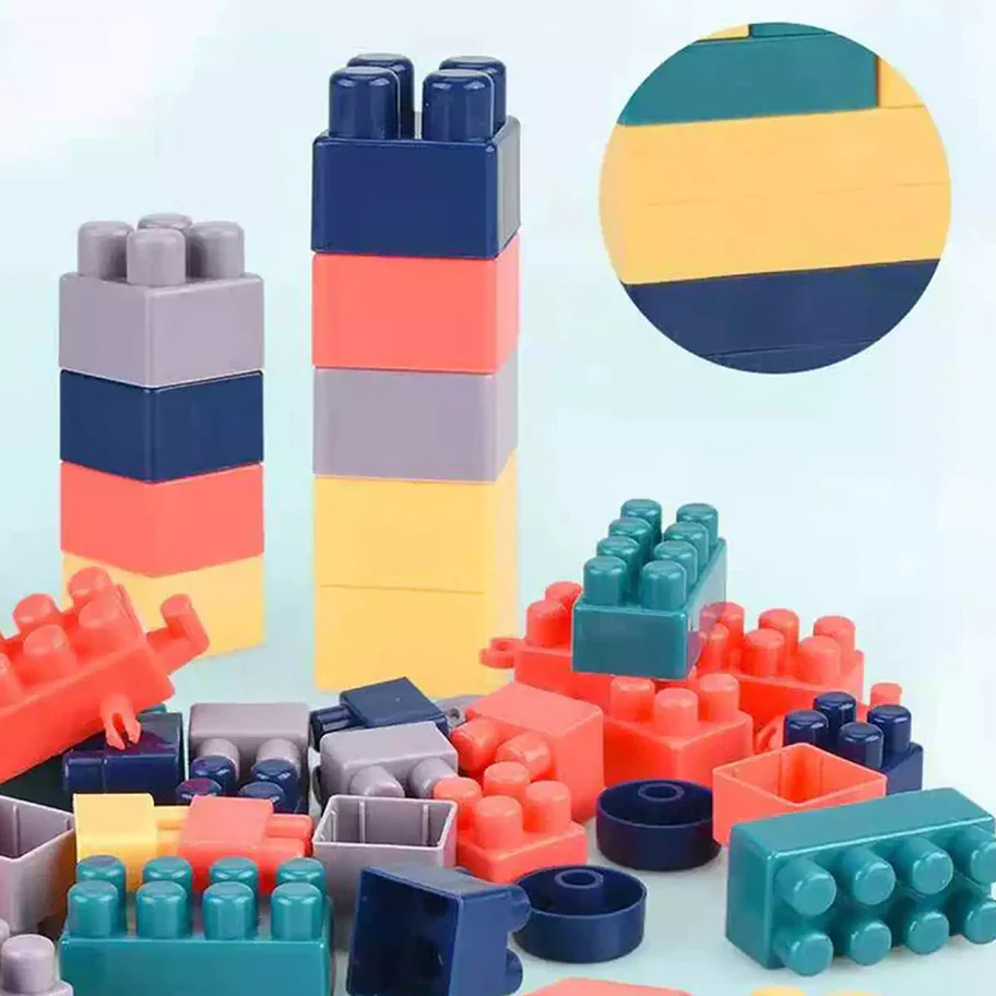 100pcs Train Candy Toy Plastic Building Blocks, Early Creative Learning (Multicolor) - Image 2