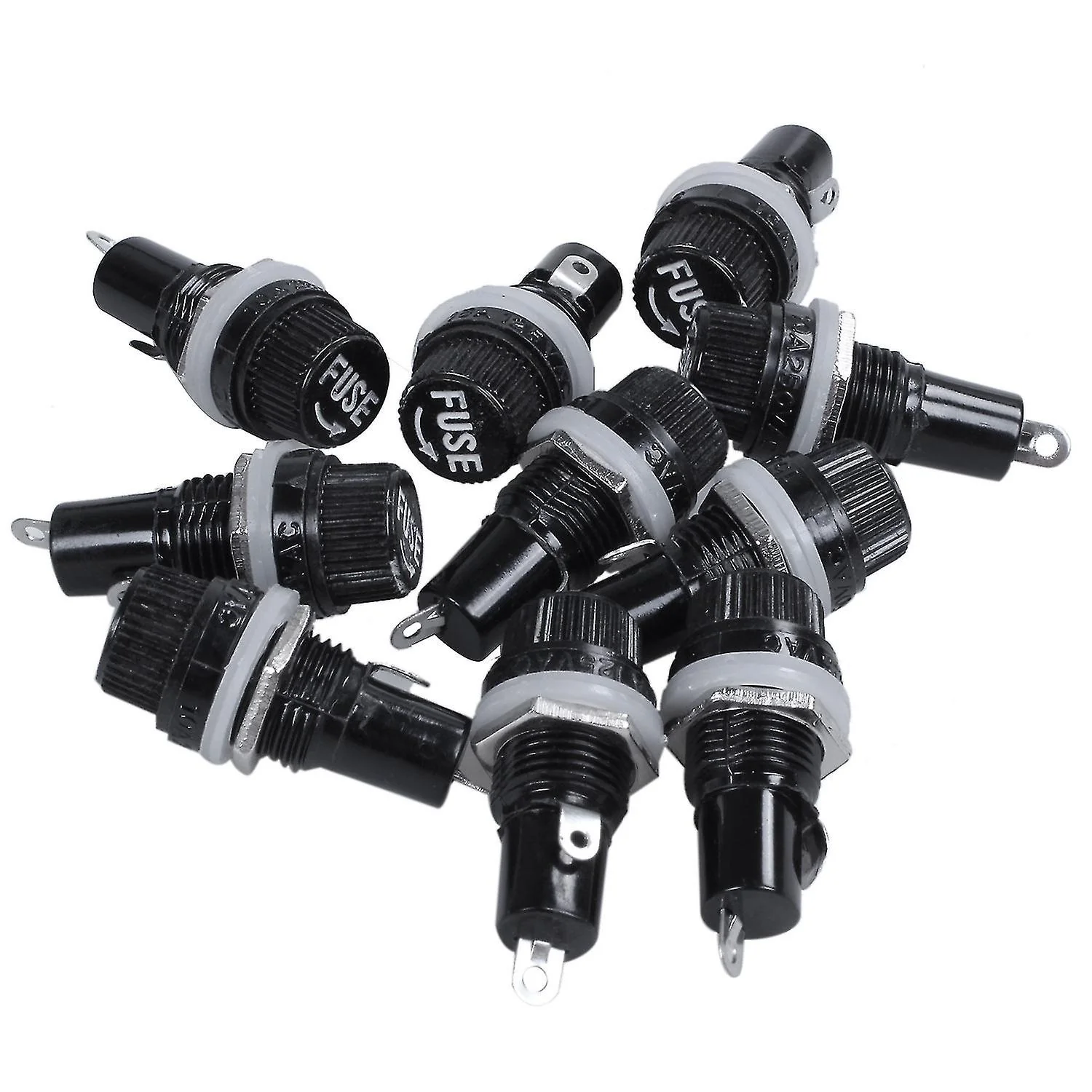 10A 250V Fuse Holder Socket for 5x20mm Glass Cartridge Fuses - Image 9