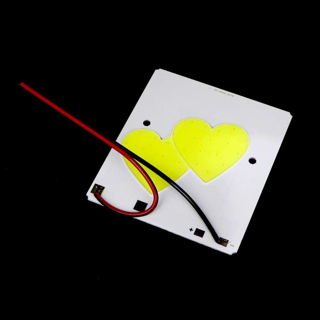 11.1V - 12V Two Hearts Shape COB led Light [ Color - Cool White ] - Image 5
