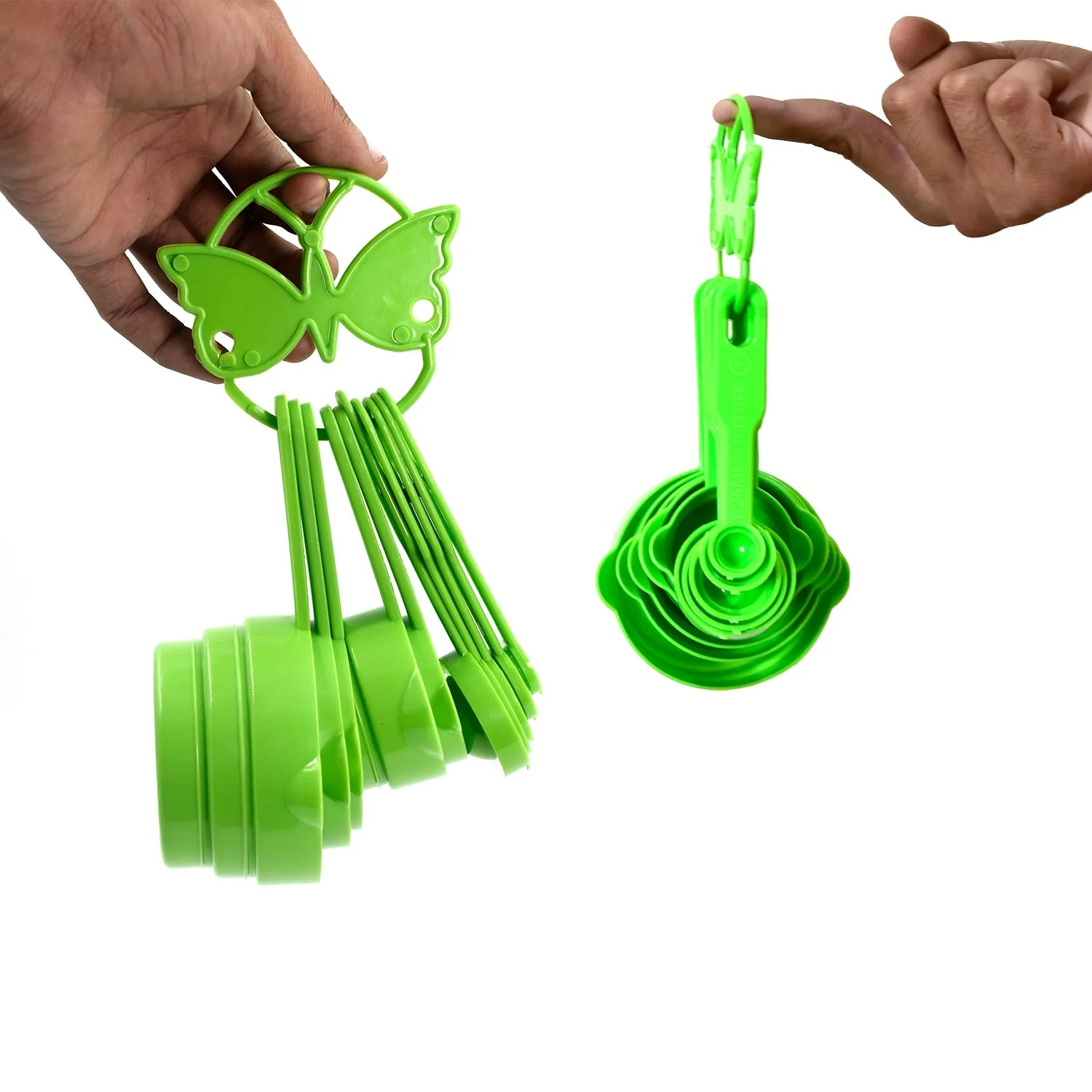 11 Pc Measuring Cup and Spoon Set - Green - Image 3
