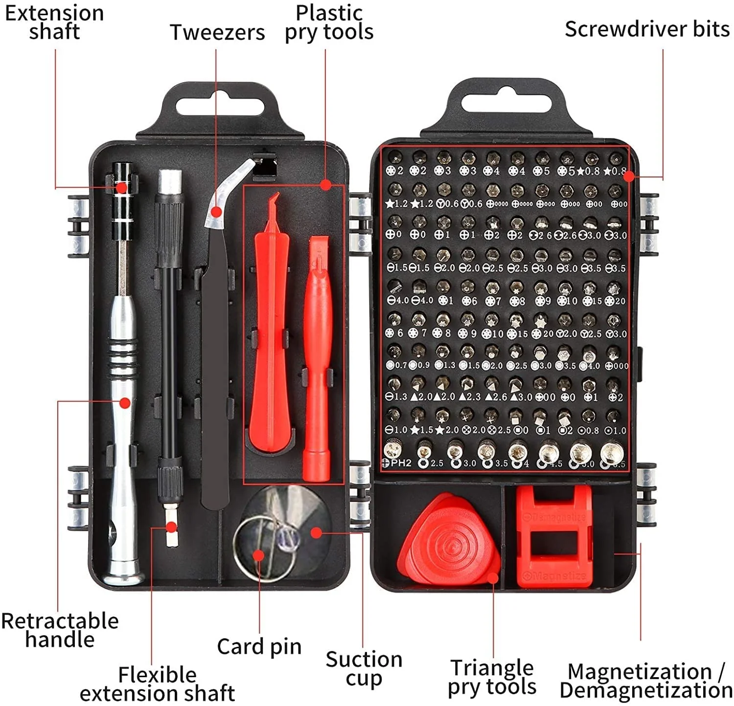 110 in 1 Professional Precision Screwdriver Set / Multi-Function Magnetic Repair Tool Kit - Image 7