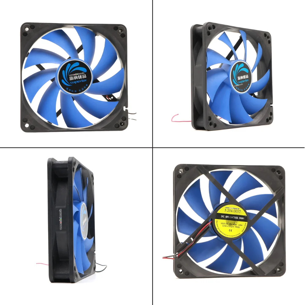 12025 12V Colored DC Cabinet Cooling Fan/CPU Fan 4.7x1inch - Image 6