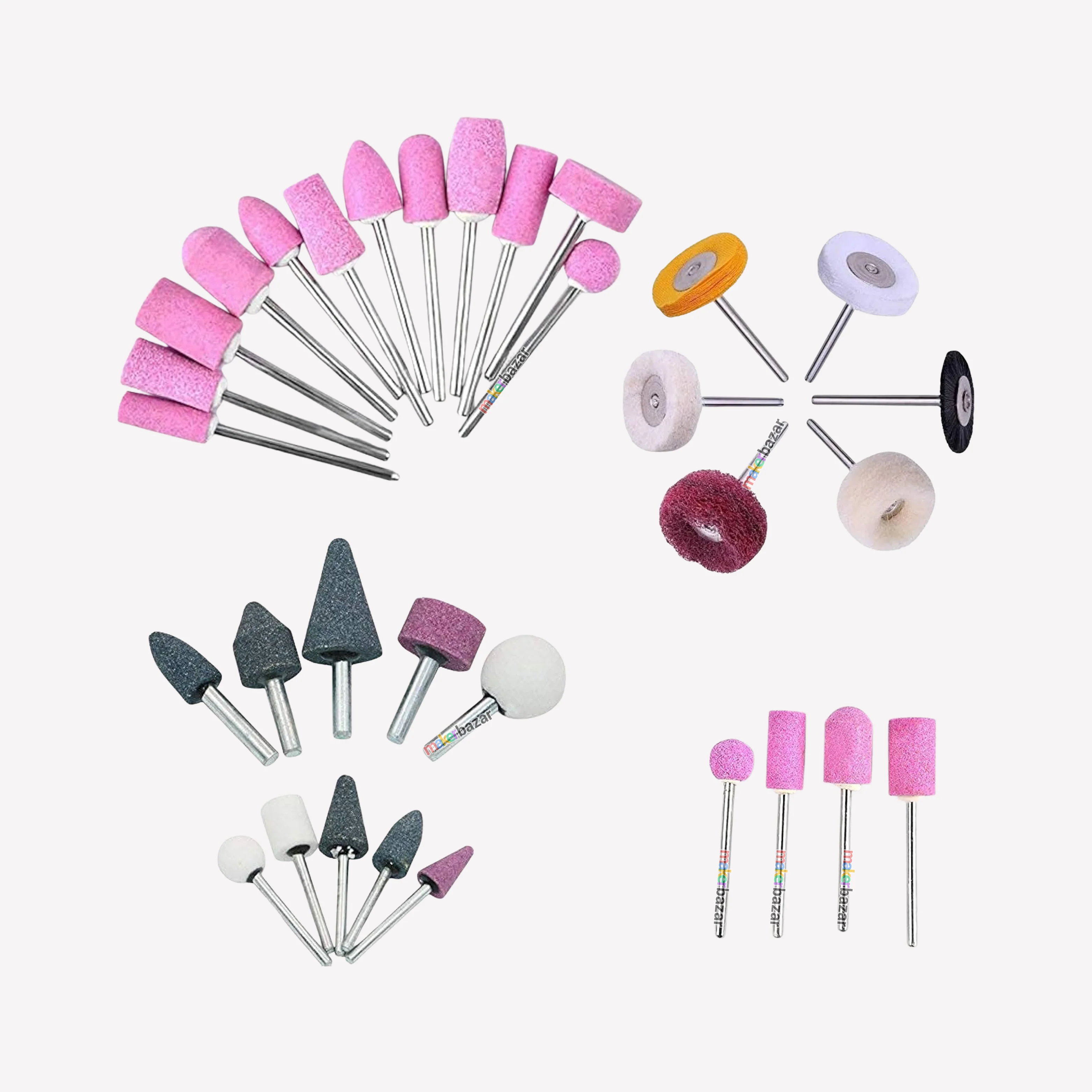 12pcs Stone Grinding & Polishing Rotary Bits Set – 3mm Shank - Image 5