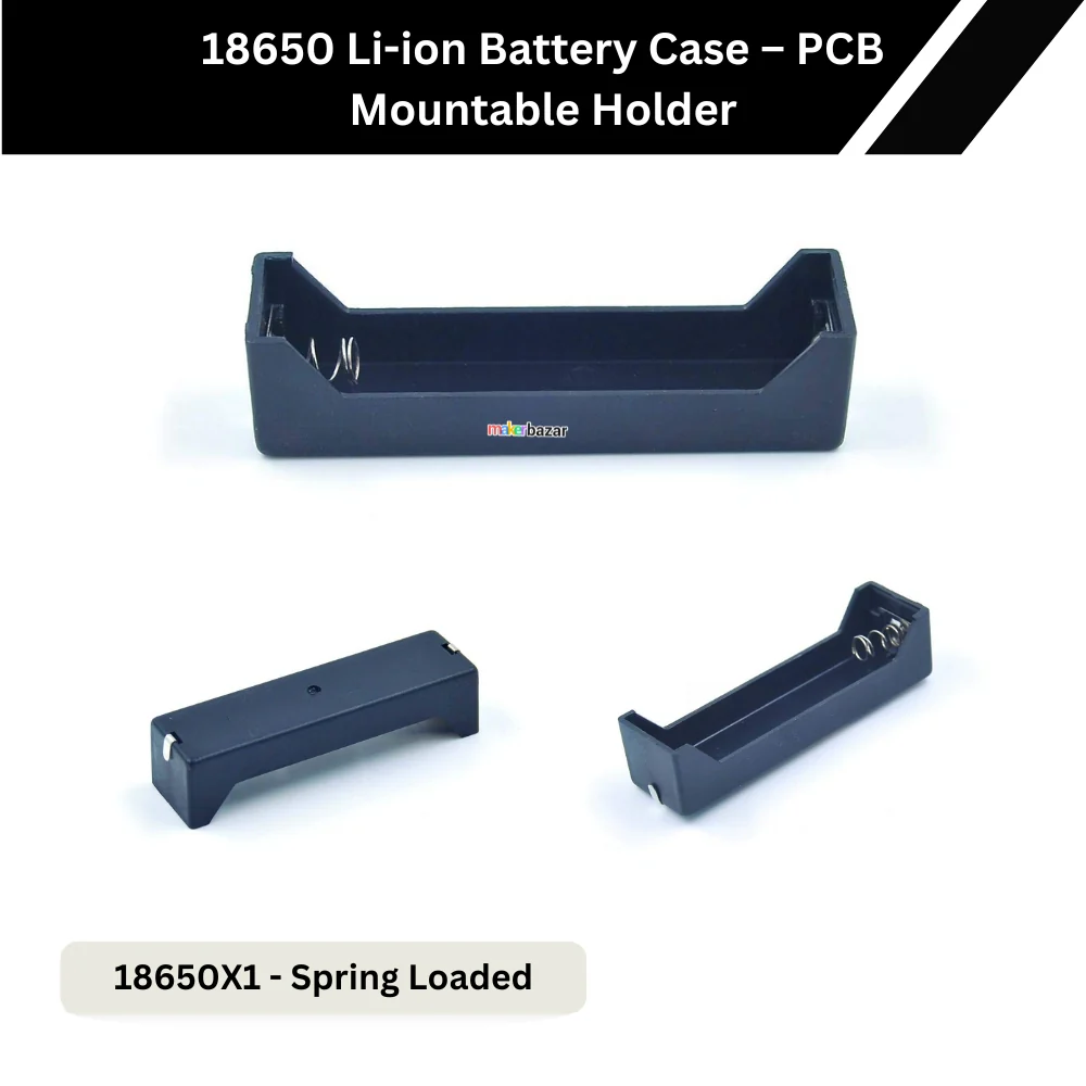 18650 Li-ion Battery Case Cell-Box PCB Mountable Holder - Image 7