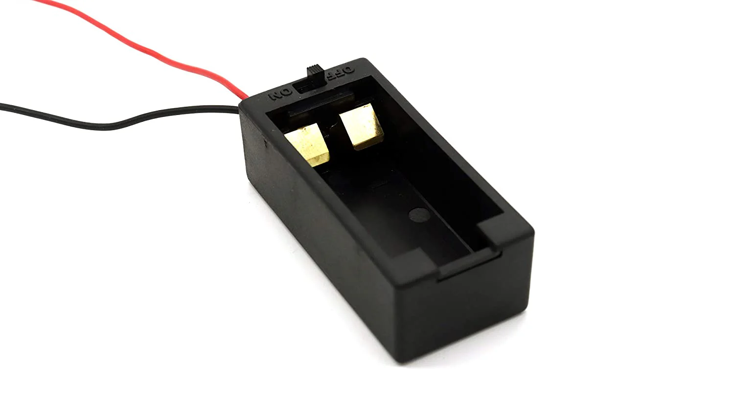 1x9v 9volt Battery Case Holder, Battery Holder Box with Tuck-in Cover ON/Off Switch With Wire - Image 4