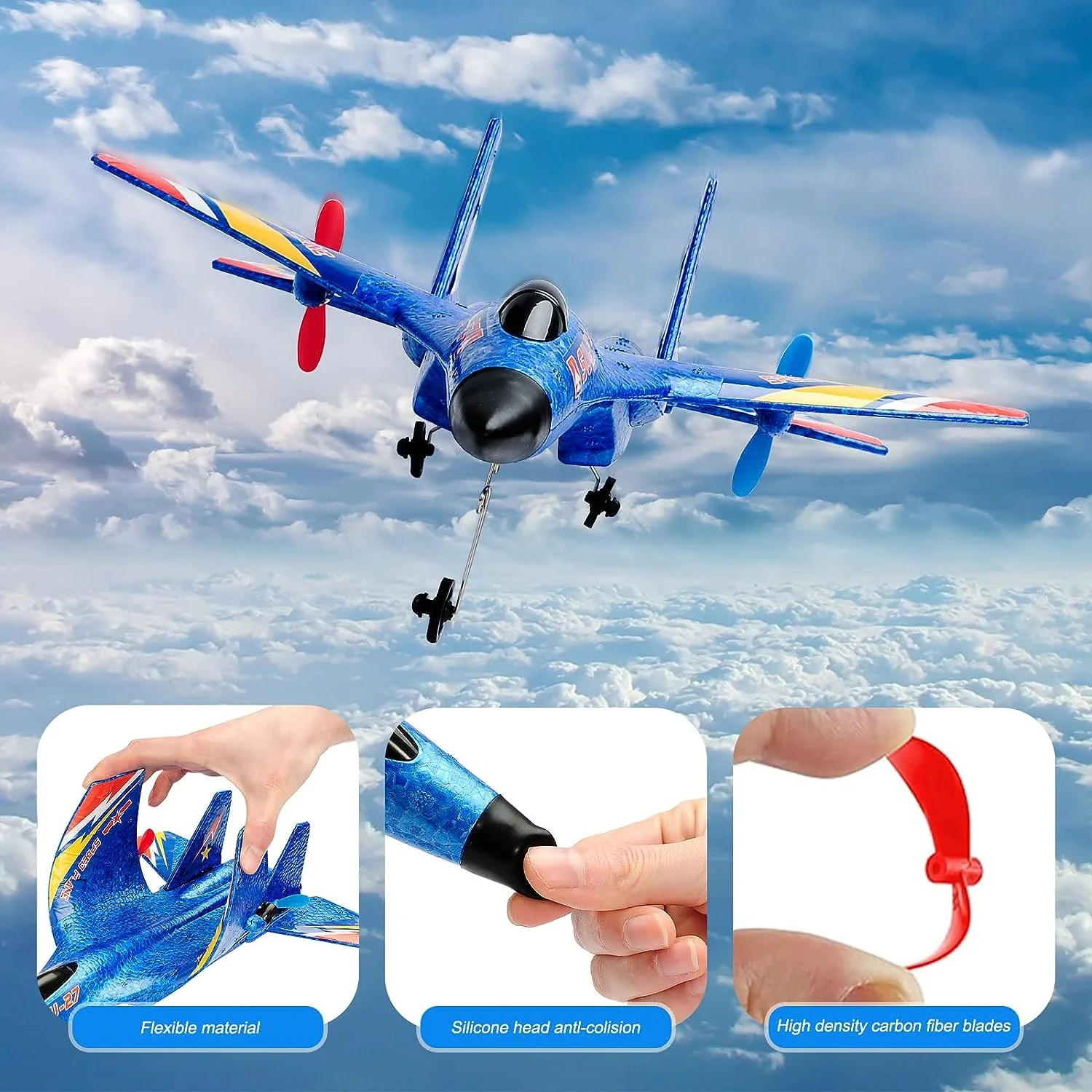 SU-27 2.4GHZ RC Air Plane Glider Remote Control EPP Fixed Wing Aircraft - Image 3