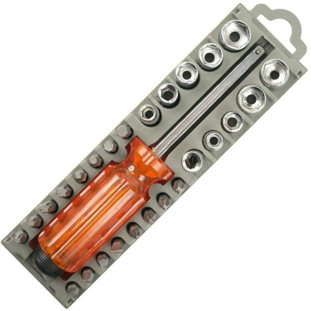 28 in 1 Screwdriver & Socket Set Toolkit - Image 2