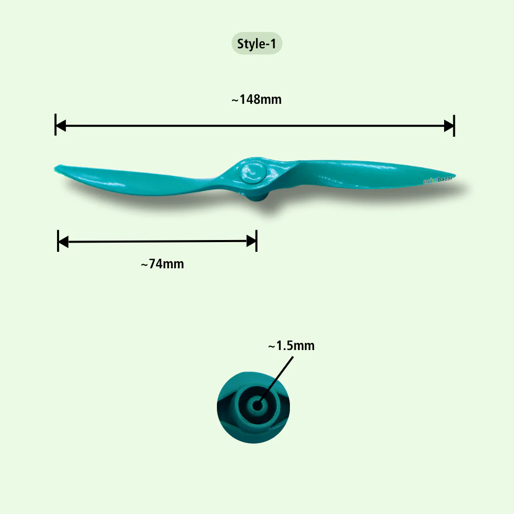 3-Inch Two Blade Plastic Fan Propeller - Image 5