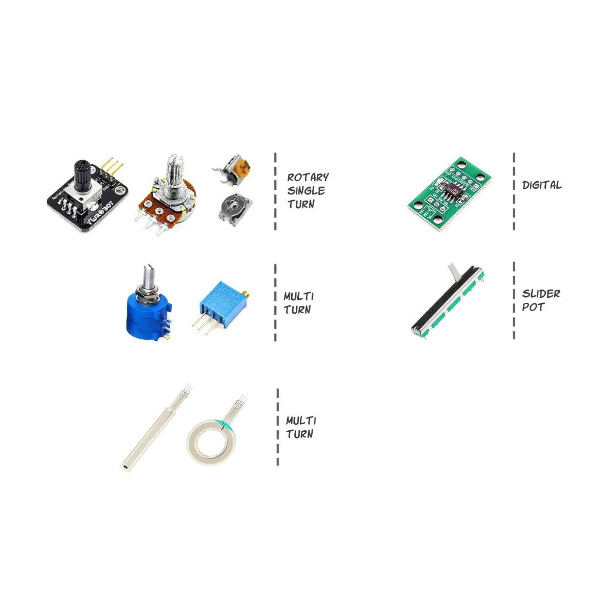 3296 Trimpot Vertical Trimmer Potentiometer - Image 6