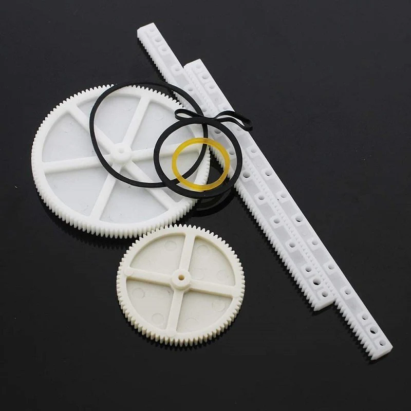 34Pcs Plastic Gear Assorted Kit Set with Various Gear and Axle Belt and Pulleys for DIY Car Robot Project - Image 3