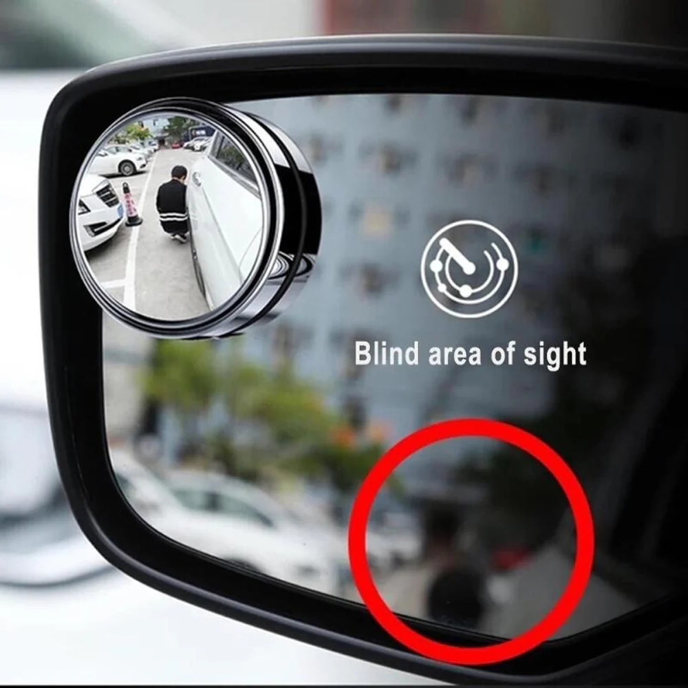 360° Adjustable Blind Spot Car Rear View Mirror (Pack of 2) - Image 3