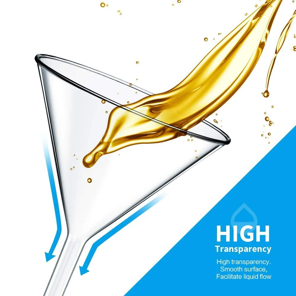 3in 75mm Glass Transparent Funnel - Image 7