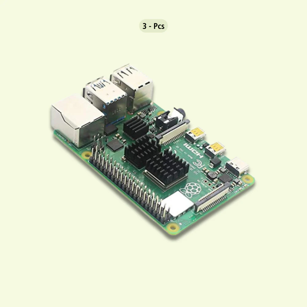 Aluminum Heatsink with Thermal Tape for Raspberry Pi 4 Model B - Black - Image 9