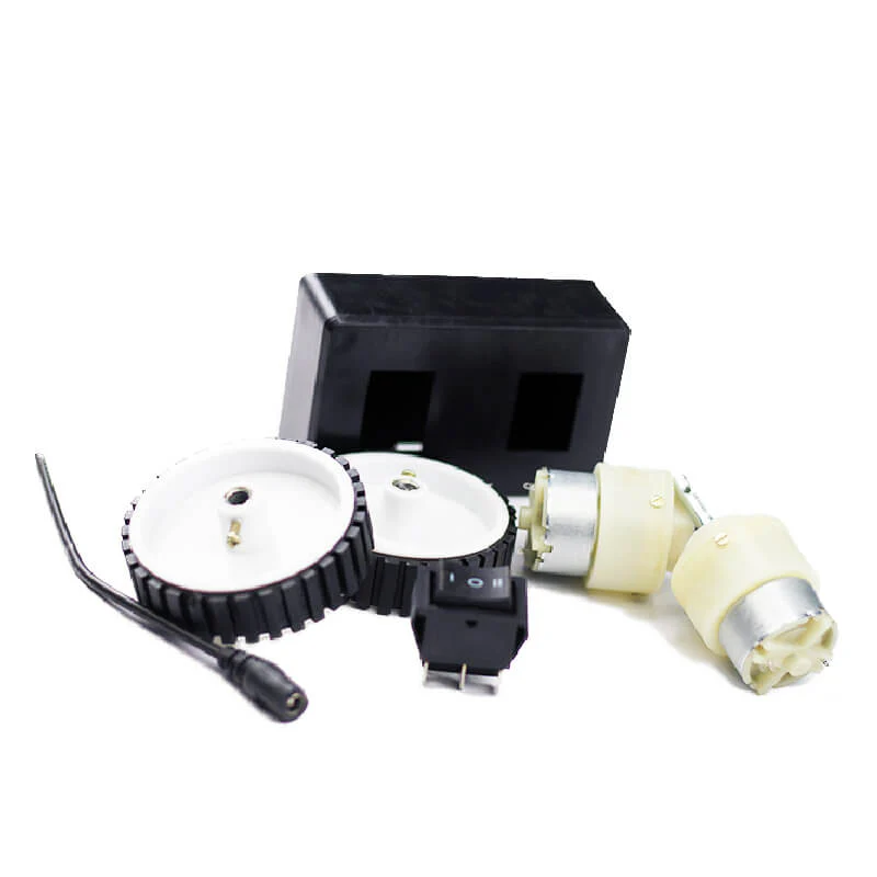 Four Wheel Robotic Smart Car Complete Kit with Metal Chassis + Remote - Image 4