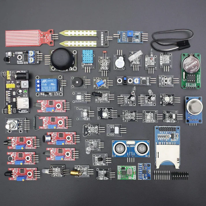 45/46 In 1 Sensor Kit For Arduino Uno R3, Mega 2560, Raspberry Pi (37 In 1 + Additional Modules) - Image 2
