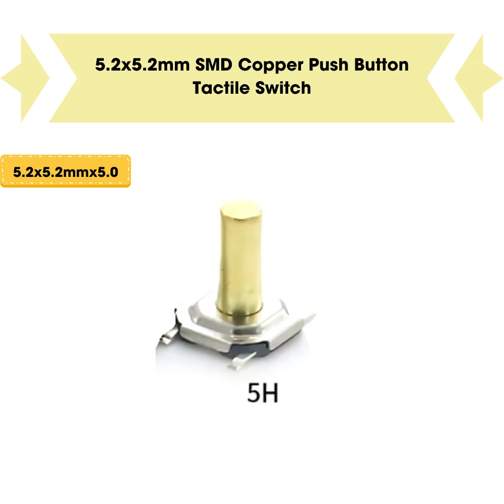 5.2x5.2mm SMD Push Button Tactile Switch - Image 13