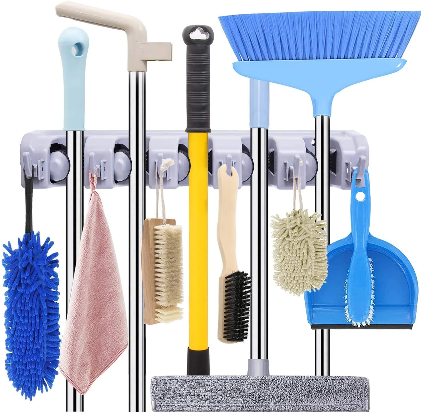 5 Slots Mop & Broom Holder - Image 5