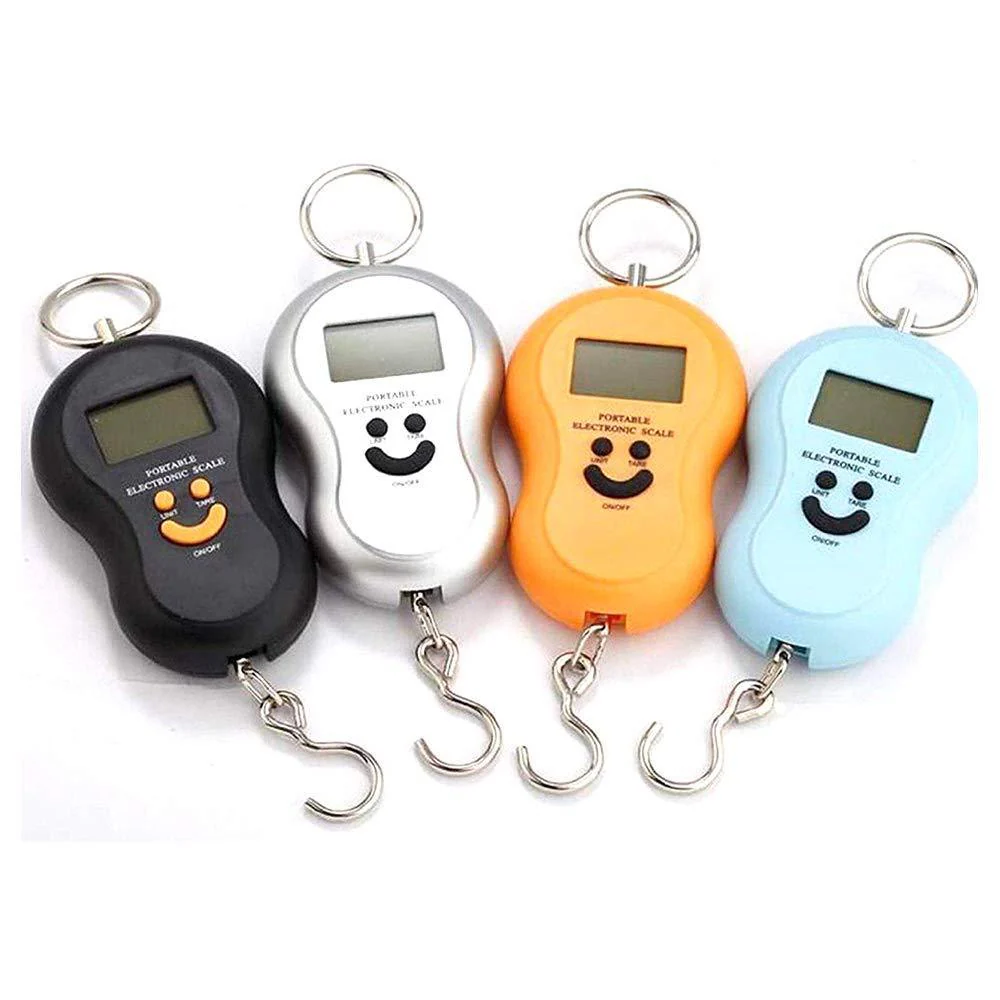 50kg 10g Portable Hanging Luggage Digital Smile Mini Weight Machine - Image 13