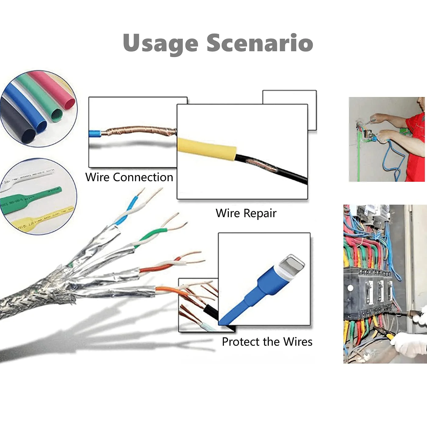 530 Pcs Heat Shrink Tubing Insulation Assorted kit - Image 4