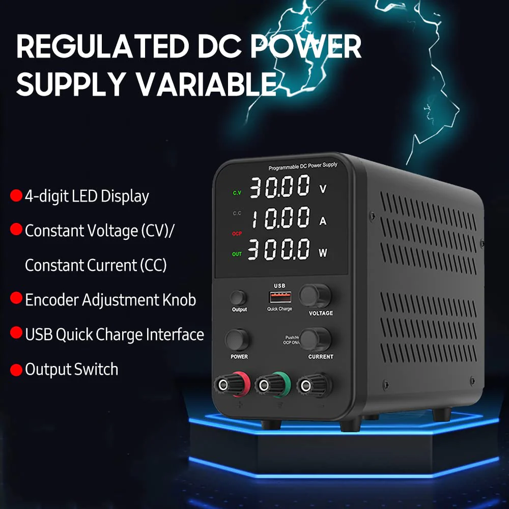 3010 Programmable DC Power Supply 30V 10A Digital Display - Image 5