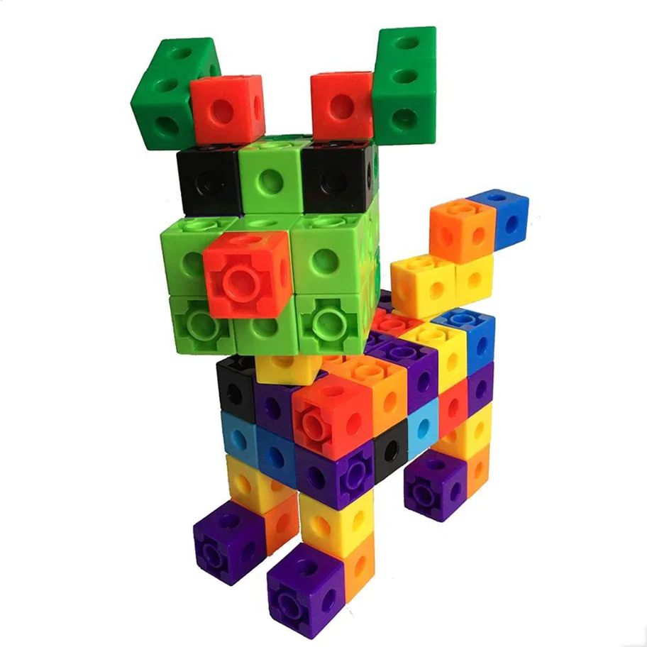 60pcs Plastic Cube Building Blocks, Early Creative Learning - Image 6