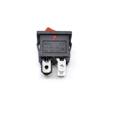 KCD1 6A 4-Leg 250V SPDT ON-OFF Rocker Switch with Light - Image 3