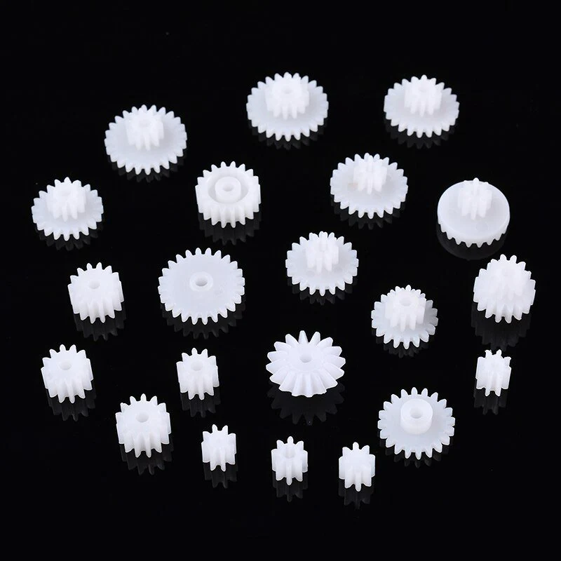 75Pcs Plastic Gear Assorted Kit Set with Various Gear and Axle Belt, Bushings and Pulleys for DIY Car Robot Project - Image 6
