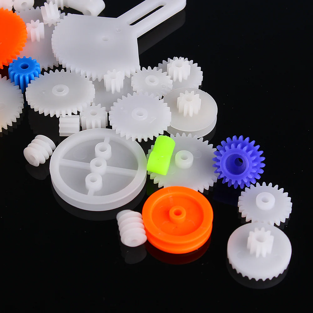 78Pcs Plastic Gear Assorted Kit Set with Various Gear and Axle Belt Bushings for DIY Car Robot Project - Image 3