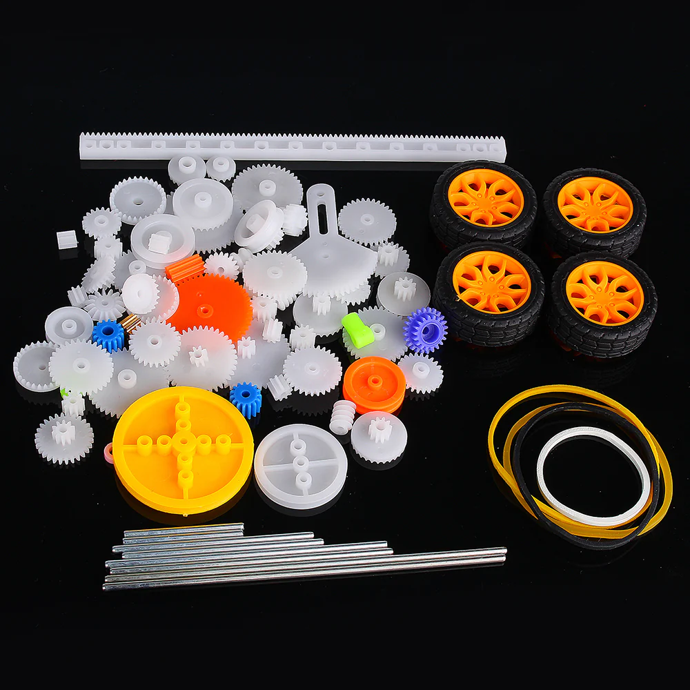 78Pcs Plastic Gear Assorted Kit Set with Various Gear and Axle Belt Bushings for DIY Car Robot Project - Image 4