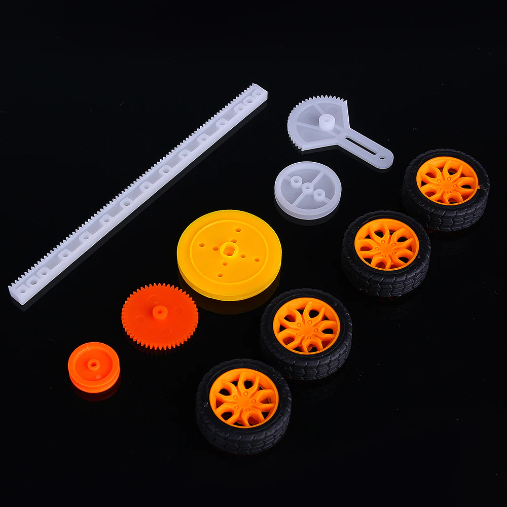 78Pcs Plastic Gear Assorted Kit Set with Various Gear and Axle Belt Bushings for DIY Car Robot Project - Image 6