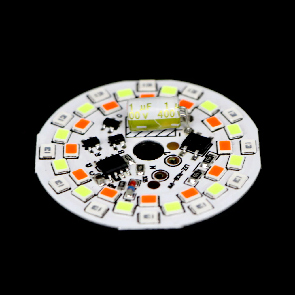 [RGB] 9 Watt 45mm AC DOB Led Circular PCB for Led Bulbs- Red, Green & Blue - Image 5