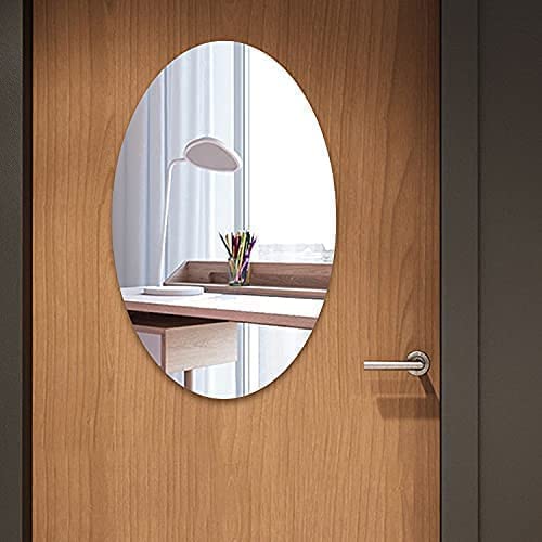 Acrylic Oval Shape Mirror Sticker - Image 2