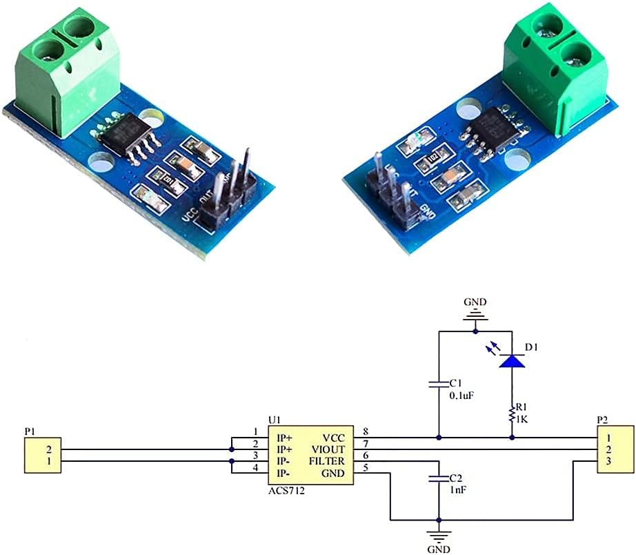 ACS712 Current Sensor Module - Image 5