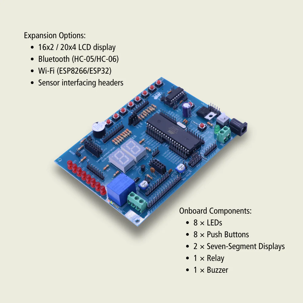 ATmega16/32 Development Board | AVR Microcontroller Training & IoT Prototyping Kit - Image 2