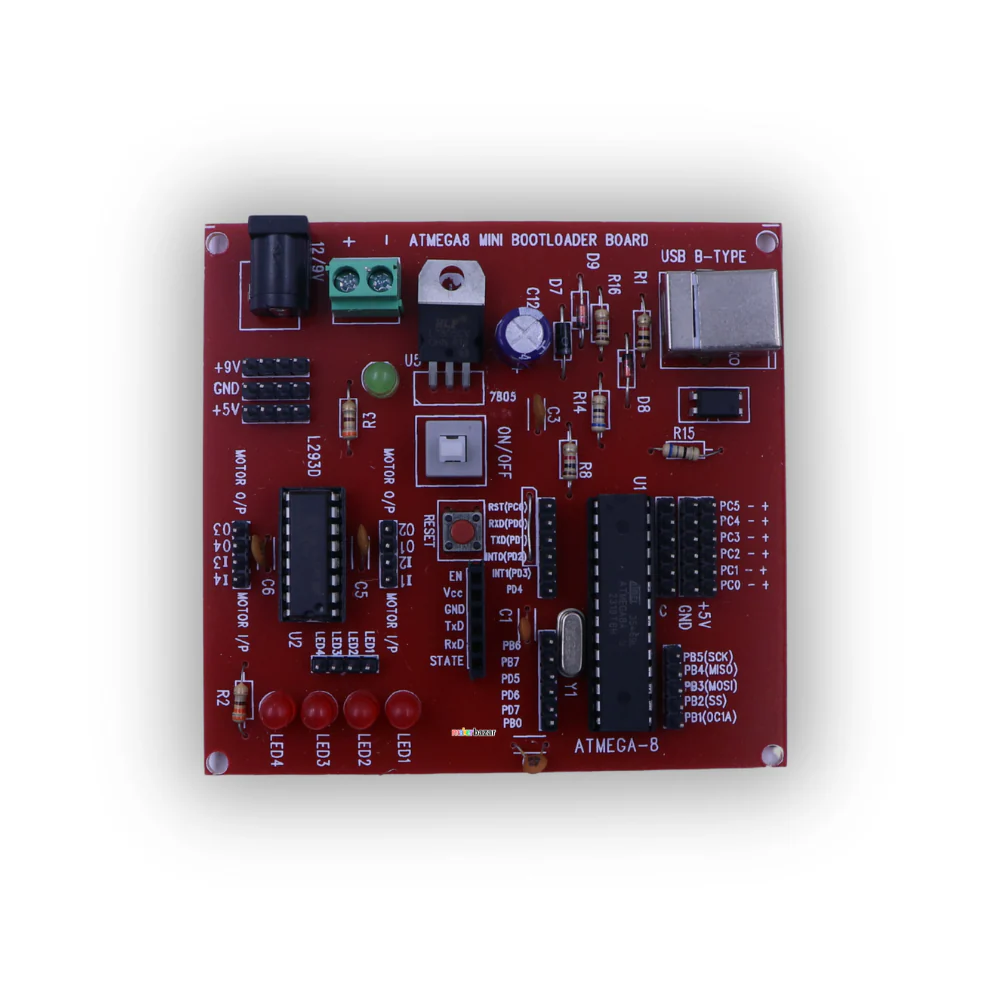 ATmega8 V1.0 Mini Development Board | AVR Microcontroller Trainer Kit for Embedded Systems - Image 5
