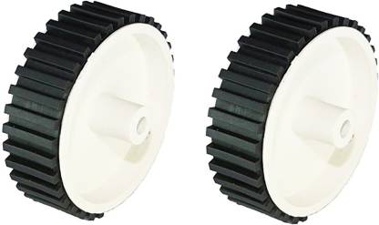 7x2cm Robotic DC Wheels [6mm Shaft] - Image 3