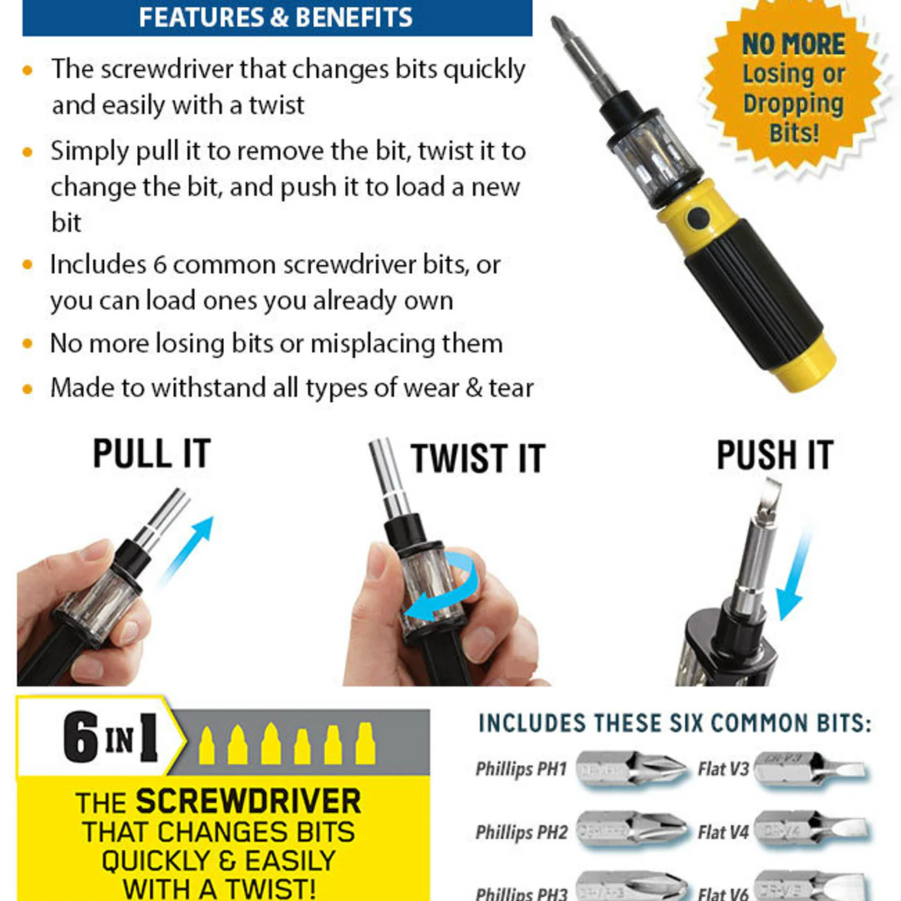 BIT 360: 6 in 1 Screwdriver Set - Image 3