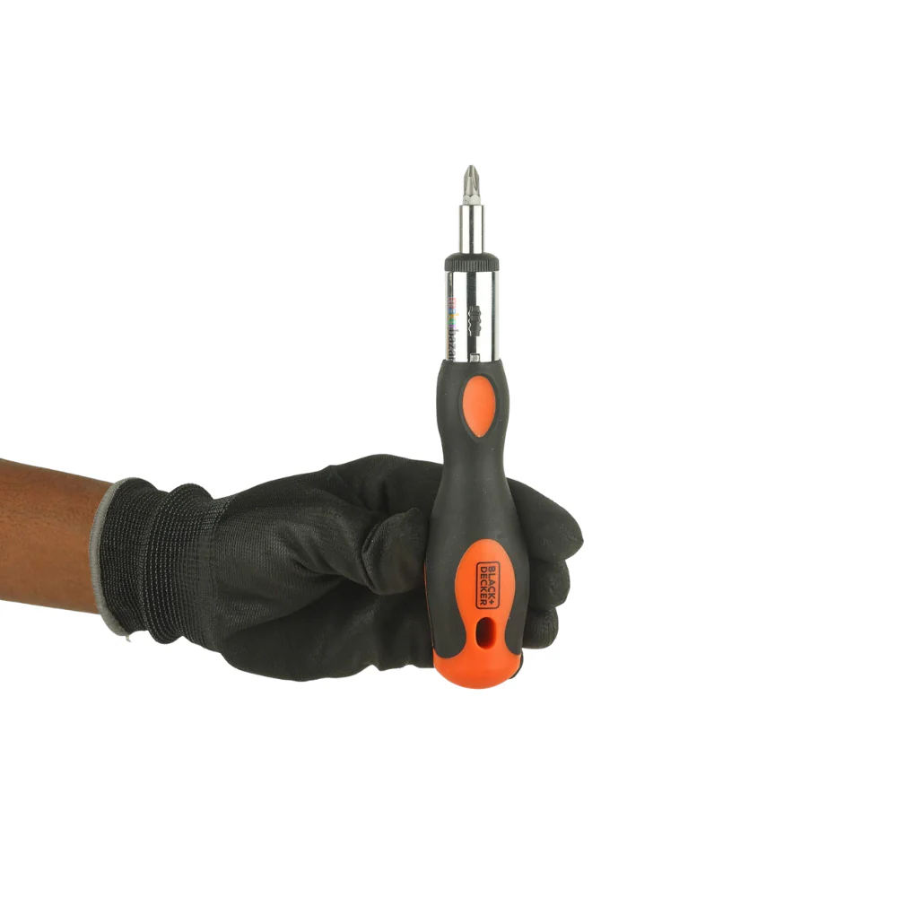 Black+Decker BDHT68127 10-in-1 Ratchet Handle Screwdriver Set – Multi-Bit Alloy Steel Precision Tool - Image 5