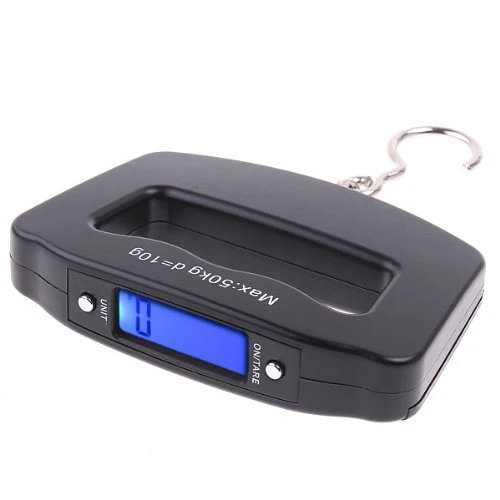 Black Digital Portable Luggage Scale with LCD Backlight - 50 kg - Image 6