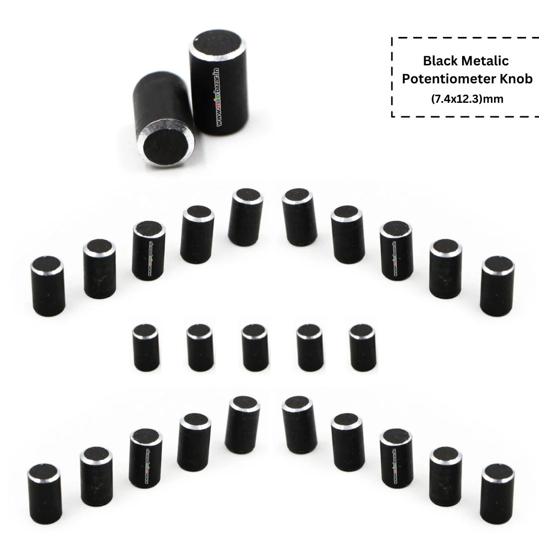 Black Metalic Potentiometer Knob - Image 3