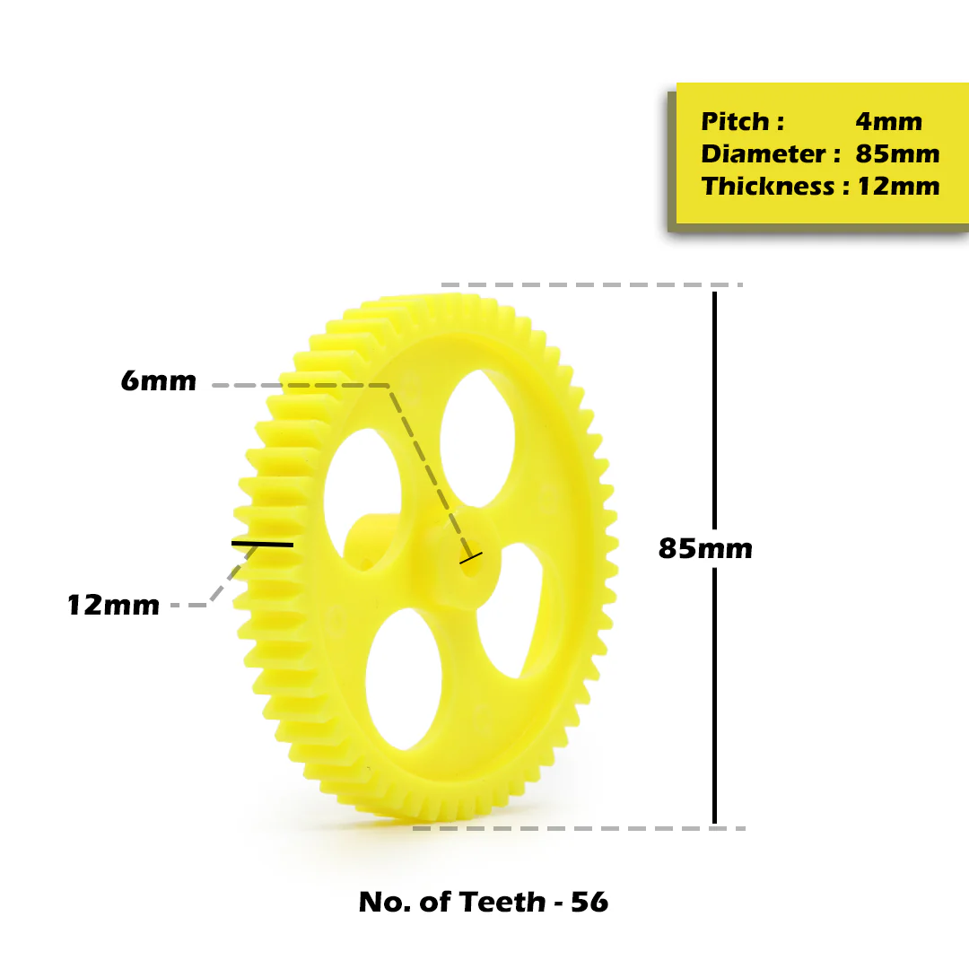 Circular Plastic Wheel Spur Gear (T:12mm) - Image 13