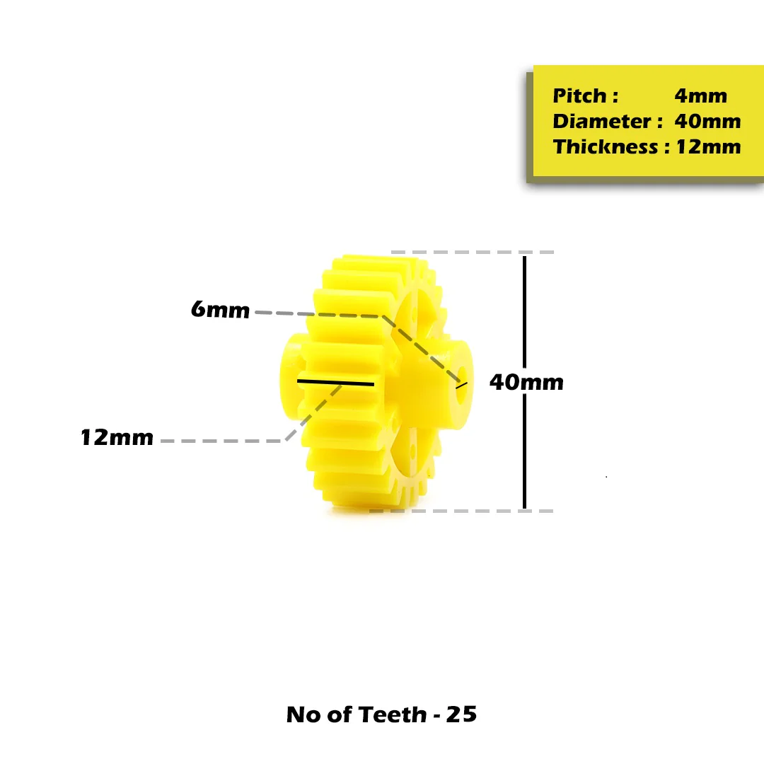 Circular Plastic Wheel Spur Gear (T:12mm) - Image 7