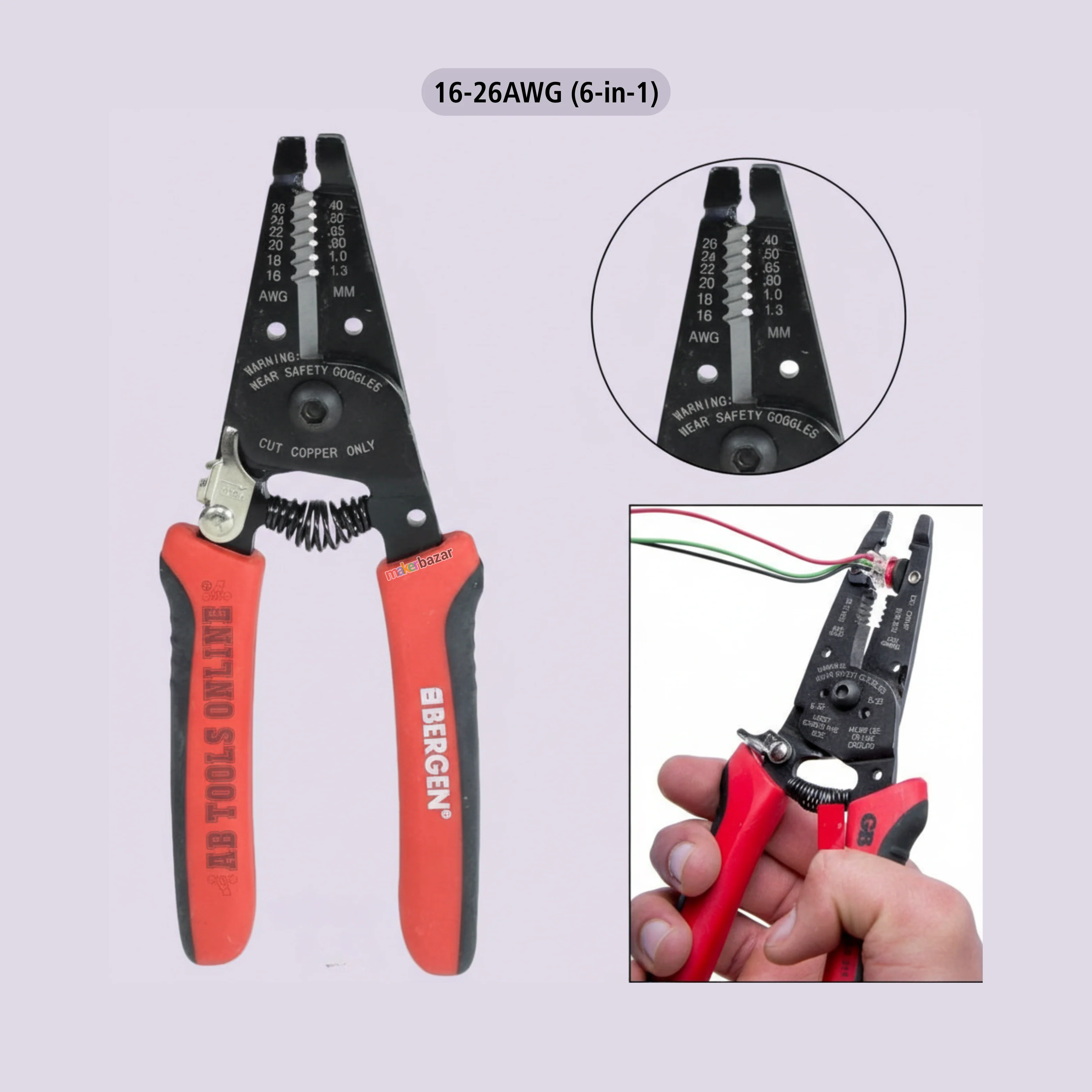 Multifunctional Wire Stripper Cable Cutter Crimping Tool - Image 3